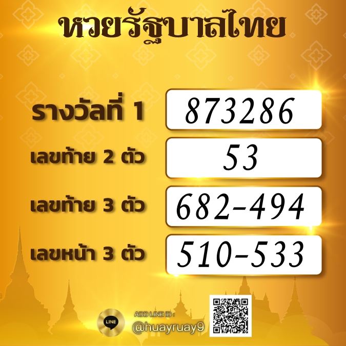 ตรวจหวย 16/7/63