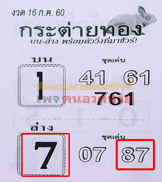 หวย,หวยซอง,หวยซองกระต่ายทอง,หวยแม่นๆ,เลขเด็ด,เลขเด็ดไทย