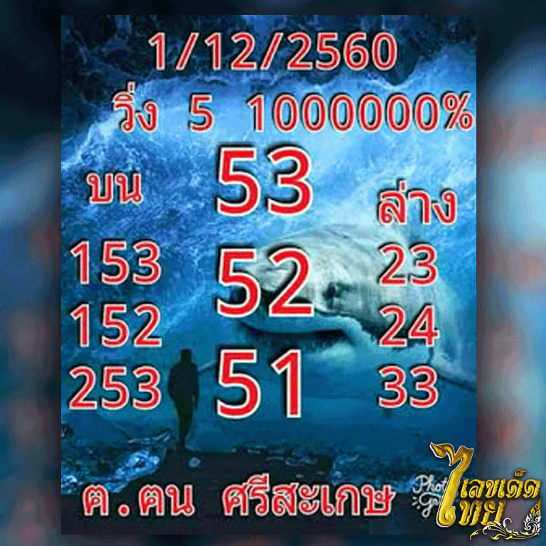 หวยซอง คนศรีสะเกษ