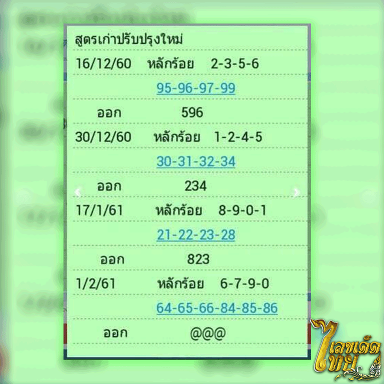 เลขเด็ด-หลักร้อยแม่นๆ